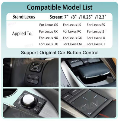 Linux Car Steering Wheel Control Interface Toyota LC200 2016-2021 Double Din