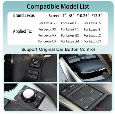 Linux Car Steering Wheel Control Interface Toyota LC200 2016-2021 Double Din