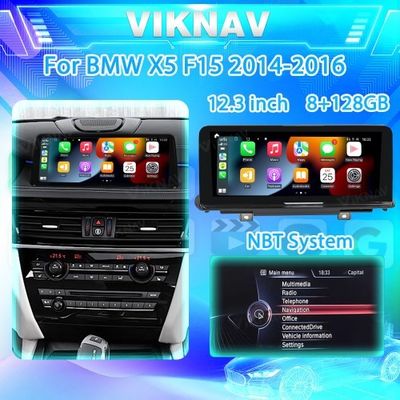Viknav Car Radio 12.3 inch For BMW X5 F15 2014 2015 2016 GPS Navigation Multimedia Carplayer NBT System Head Unit 128GB