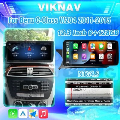 Viknav Android Car Radio For Mercedes Benz C Class W204 2011-2013 LHD RHD Car 12.3 Inch Player GPS Navigation Car NTG4.5