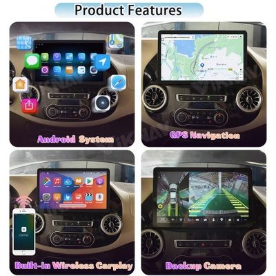 Viknav 13 Inch Android Car Radio For Benz Vito 2015-2021 (128GB Car Radio+Digital Instrument Cluster+Mouse）
