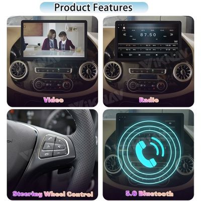 Viknav 13 Inch Android Car Radio For Benz Vito 2015-2021 (128GB Car Radio+Digital Instrument Cluster+Mouse）