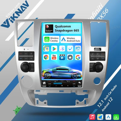 Viknav Car Radio For Infiniti QX56 2007-2010 Touch Screen 12.1 inch GPS Navigation Multimedia Player  Stereo Head UNIT