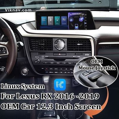 Viknav Fit For Original Car 12.3 Inch Screen Linux System For Lexus RX 2016 2017 2018 2019 Wireless Apple CarPlay
