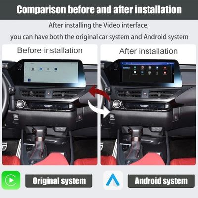 Carplay Car Video interface For LEXUS UX 2019-2021 Android system interface with screen touchpad and 360 AHD(128GB)