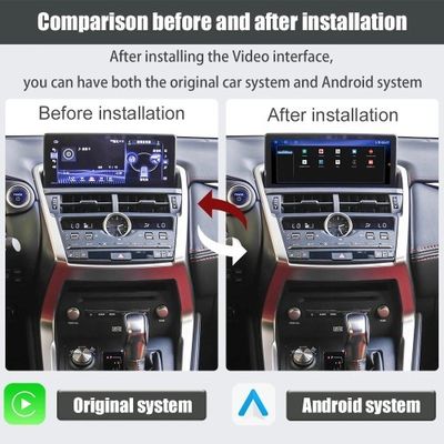 Viknav Car Video interface For LEXUS NX 2017-2020 Android Auto Carplay interface with screen touchpad and 360 AHD