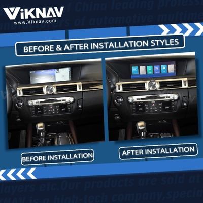 Viknav Linux System For Lexus GS 2016 -2020 Wireless Apple CarPlay Android Auto only support original car 12.3 inch Scre