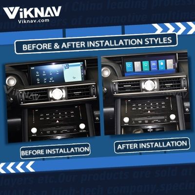 Viknav Linux System For Lexus IS 2017 -2019 Wireless Apple CarPlay Android Auto only support original car 10.25 inch Scr