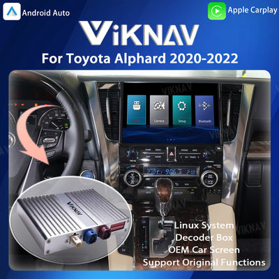 Viknav Linux System For Toyota Alphard 2020-2022 Wireless Apple CarPlay Android Auto Only Support Original Car Screen