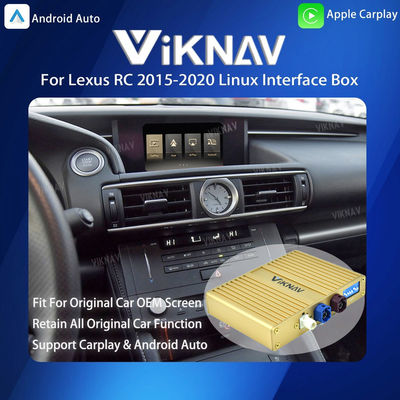Viknav Linux System For Lexus RC 2015-2020 Wireless Apple CarPlay Android Auto Only Support Original Car OEM Screen
