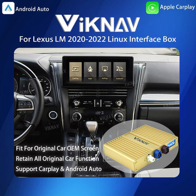 Viknav Linux System For Lexus LM 2020-2022 Wireless Apple CarPlay Android Auto Only Support Original Car OEM Screen