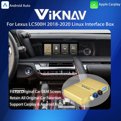 Viknav Linux System For Lexus LC500H 2018-2020 Wireless Apple CarPlay Android Auto Only Support Original Car OEM Screen
