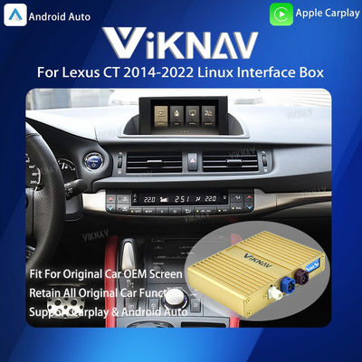 Viknav Linux System For Lexus CT 2014-2022 Wireless Apple CarPlay Android Auto Only Support Original Car OEM Screen