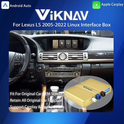 Viknav Linux System For Lexus LS 2005-2022 Wireless Apple CarPlay Android Auto Only Support Original Car OEM Screen