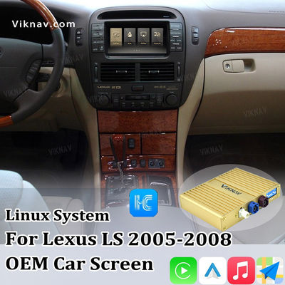 Viknav Linux System For Lexus LS 2005 -2008 Wireless Apple CarPlay Android Auto Only Support Original Car Screen