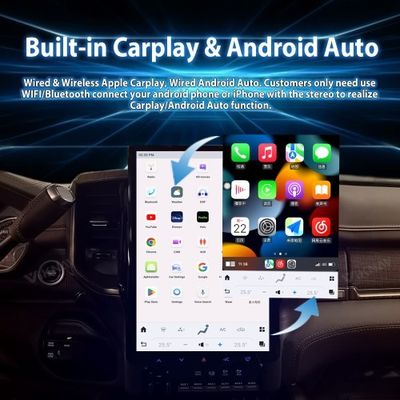 VIKNAV 14.4 " Car Radio For Dodge RAM 2019-2023 Wireless Carplay Android 13