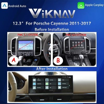VIKNAV 12.3” Car Radio Touch Screen For Porsche Cayenne 2011 -2017 Head Unit