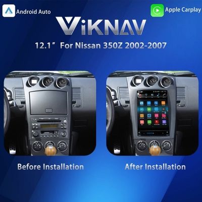 VIKNAV 12.1 ” Car Radio For Nissan 350Z 2002-2007 LHD Touch Screen Audio Stereo Radio