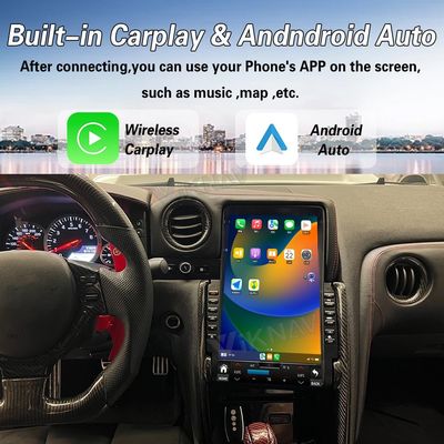VIKNAV 13.6" Car Radio For Nissan Skyline GTR 2008- 2017 Wirless Carplay GPS Navigation Player