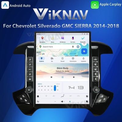 VIKNAV 15.6'' Car Radio For Chevrolet Silverado / GMC SIERRA 2014-2018 （Black）