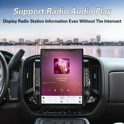 VIKNAV 15.6'' Car Radio For Chevrolet Silverado / GMC SIERRA 2014-2018 （Black）