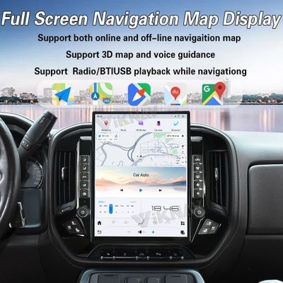 VIKNAV 15.6'' Car Radio For Chevrolet Silverado / GMC SIERRA 2014-2018 （Black）