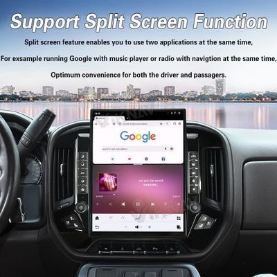 VIKNAV 15.6'' Car Radio For Chevrolet Silverado / GMC SIERRA 2014-2018 （Black）