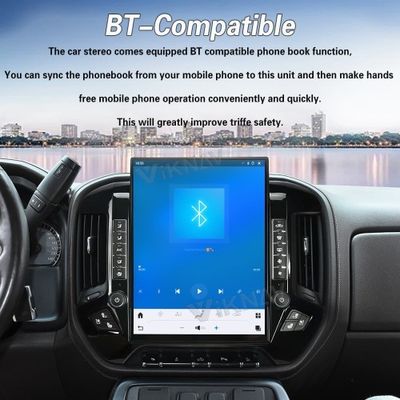 VIKNAV 15.6'' Car Radio For Chevrolet Silverado / GMC SIERRA 2014-2018 （Black）