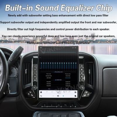 VIKNAV 15.6'' Car Radio For Chevrolet Silverado / GMC SIERRA 2014-2018 （Black）