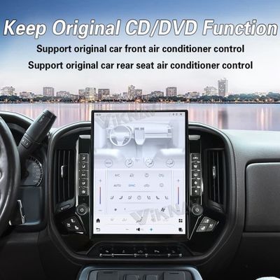 VIKNAV 15.6'' Car Radio For Chevrolet Silverado / GMC SIERRA 2014-2018 （Black）