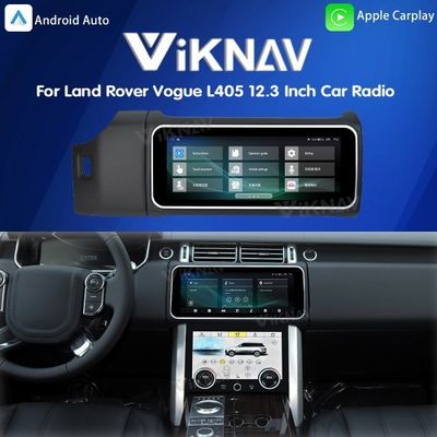 Viknav 12.3 Inch Touch Screen Car Radio For Land Rover Range Rover Vogue L405 2013-2017 Multimedia Player GPS Navigation Head Unit (Black)