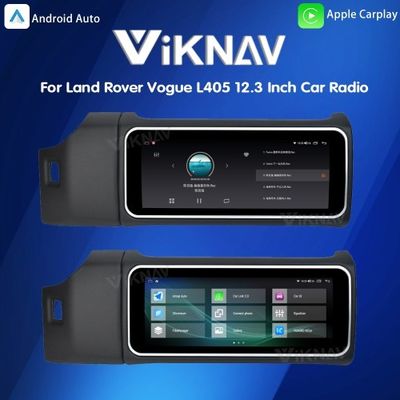 Viknav 12.3 Inch Touch Screen Car Radio For Land Rover Range Rover Vogue L405 2013-2017 Multimedia Player GPS Navigation Head Unit (Black)