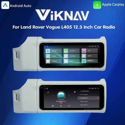 Viknav 12.3 Inch Touch Screen Car Radio For Land Rover Range Rover Vogue L405 2013-2017 Multimedia Player GPS Navigation Head Unit (Ivory)