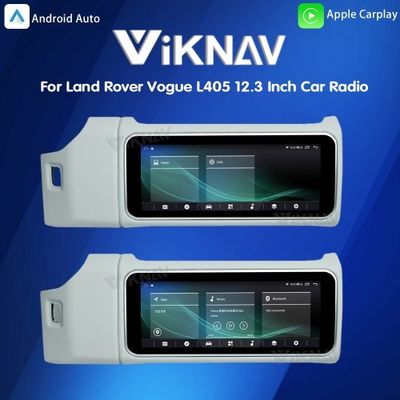 Viknav 12.3 Inch Touch Screen Car Radio For Land Rover Range Rover Vogue L405 2013-2017 Multimedia Player GPS Navigation Head Unit (Ivory)