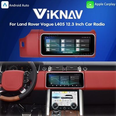 Viknav 12.3 Inch Touch Screen Car Radio For Land Rover Range Rover Vogue L405 2013-2017 Multimedia Player GPS Navigation Head Unit (Red)