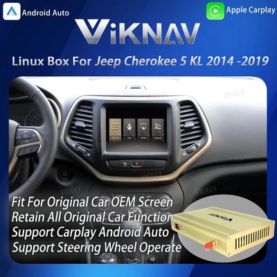 Viknav Linux Interface Box for Jeep Cherokee 2014-2019 with Wireless CarPlay
