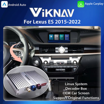 Viknav Linux System for Lexus ES 2015-2022 with Wireless CarPlay Android Auto