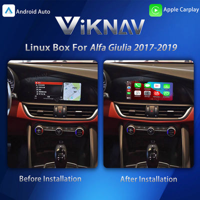 Viknav Linux Interface Box for Alfa Giulia 2017-2019 with Wireless CarPlay Android Auto
