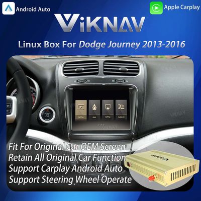 Viknav Linux System Interface Box For Dodge Journey 2013-2016 Wireless Apple CarPlay Android Auto Stereo Only Support Original Car Screen