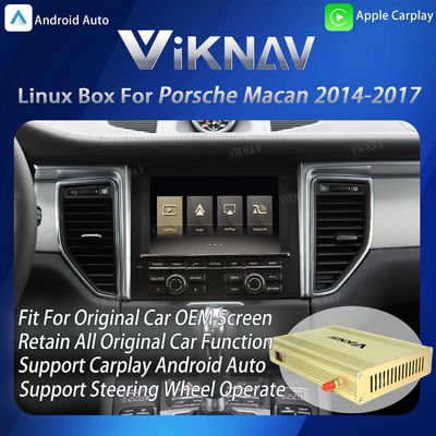 ワイヤレスカープレイ付きのポルシェマカン 2014-2017用のViknav Linuxインターフェースボックス
