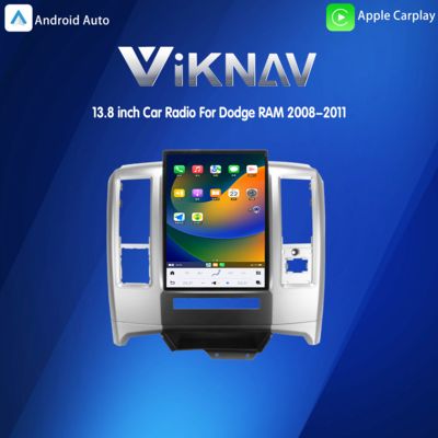 VIKNAV 13.8 inch Car Radio For Dodge RAM 2008-2011 Wireless Carplay