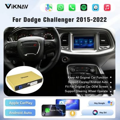 Interfejs Linux dla Dodge Challenger 2015-2022 z bezprzewodowym Android Auto i aktualizacją systemu Linux