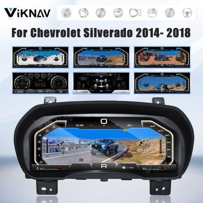 Viknav 13 Inch Car Digital Cluster For Chevrolet Silverado GMC SIERRA 2014-2018 LCD Car Digital Speedometer Dashboard Panel Instrument Panel Wirtualny kokpit